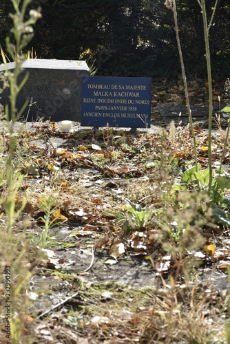 Cimetière du Père-Lachaise / Tombe de sa majesté Malka Kachwar photo