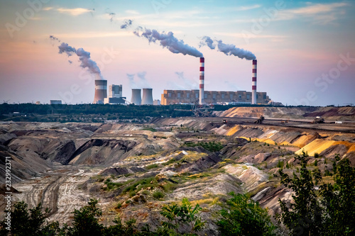 Brown Coal Mine and Power Station in Belchatow photo