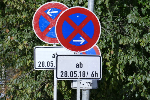 Verkehrsschilder Halteverbotsschilder