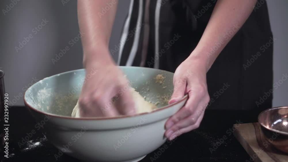 Preparing Babka with chocolate