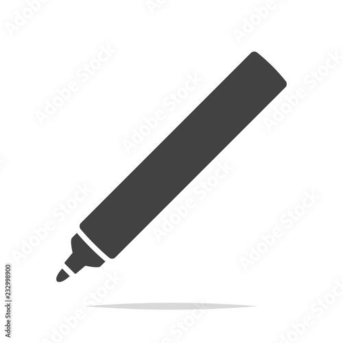 Marker pen icon vector isolated