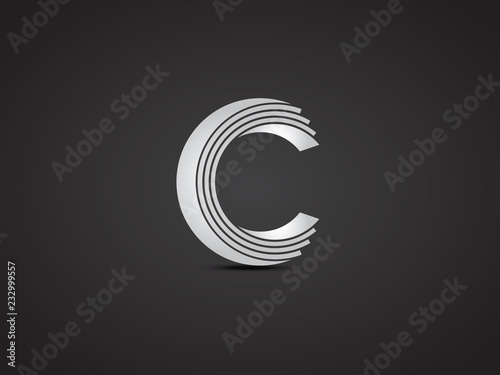 C letter vector logo design