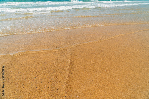 Fototapeta Naklejka Na Ścianę i Meble -  Soft Ocean Waves On Beach