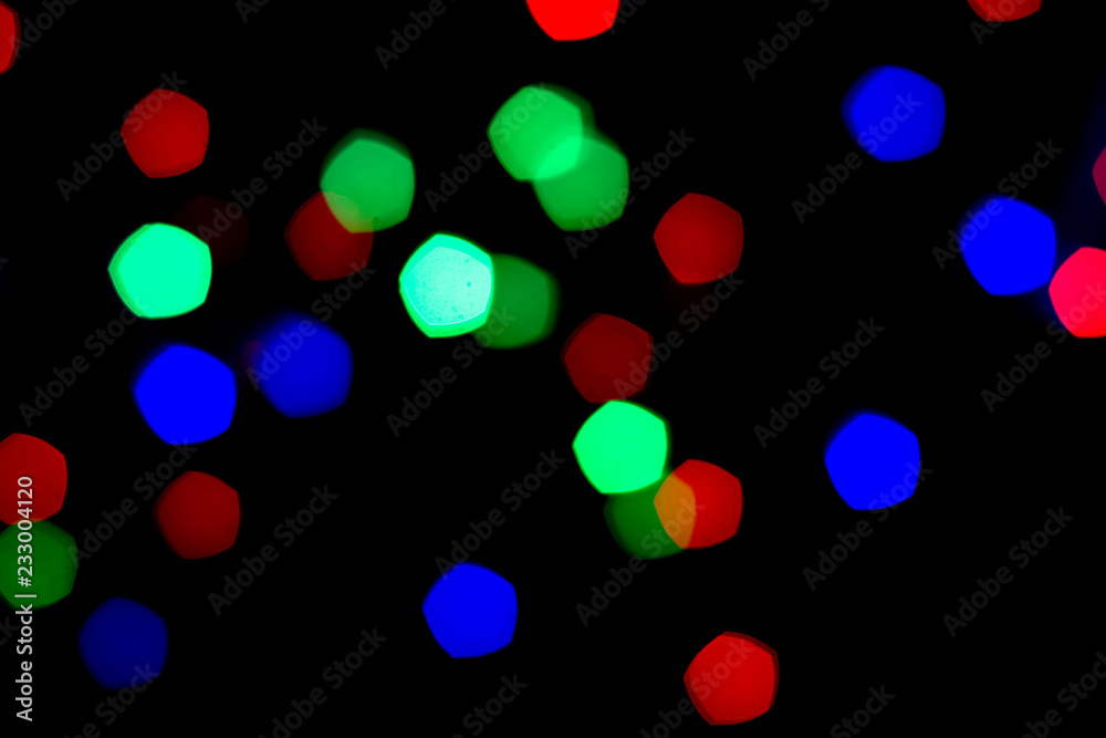 Colorful bokeh of light on black background. Colorful bokeh of light on black background.