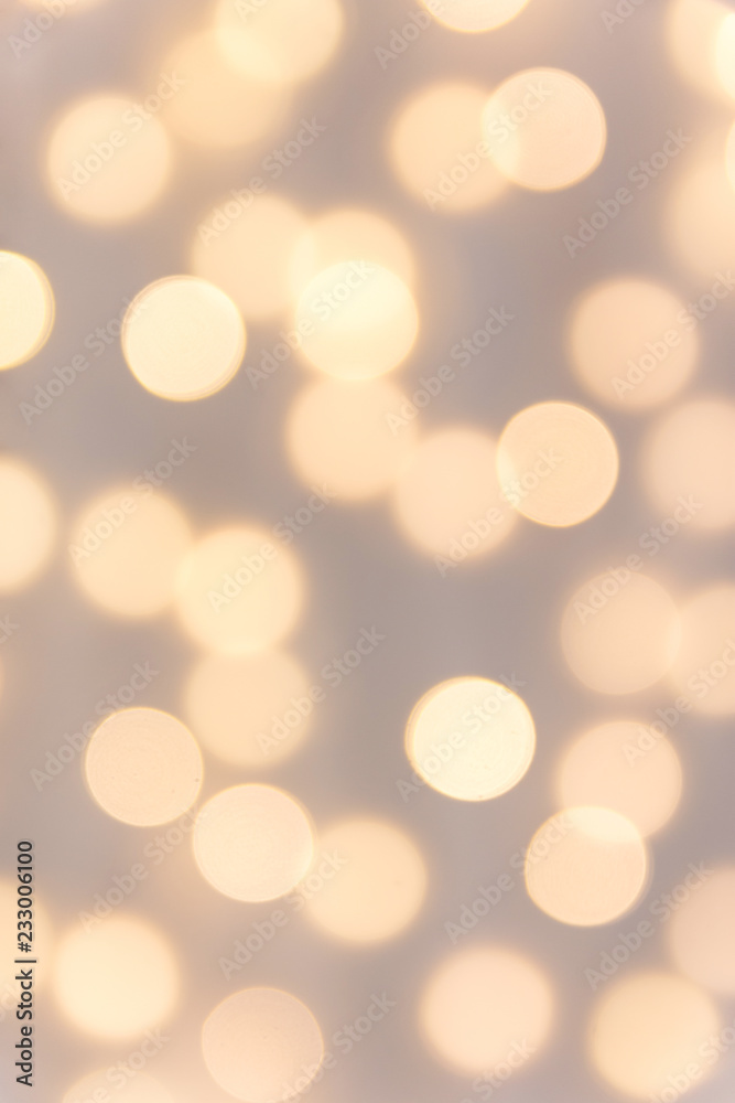 Beautiful elegant pastel color holiday background for Christmas New Year  Birthday celebration. Golden garland bokeh lights soft glow. High  resolution poster card template Stock Photo | Adobe Stock