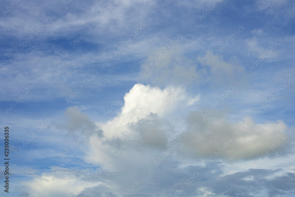 blue sky and cloud