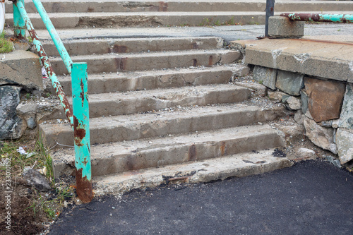 old neglected stairs