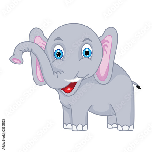 cute vector elephant 