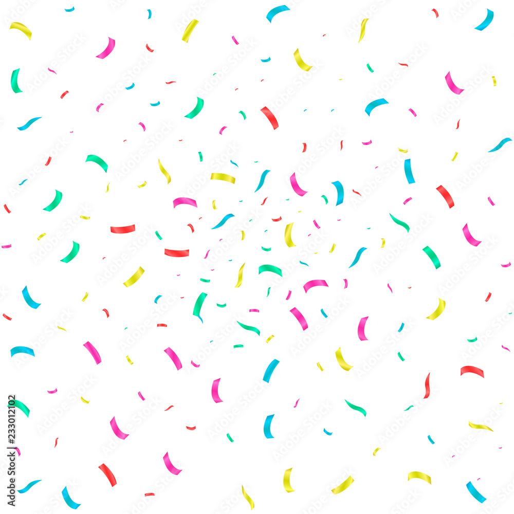 Colorful confetti background