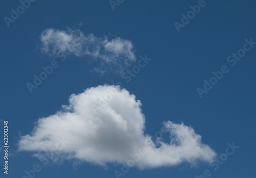 Blue sky with clouds background has space for put text or product