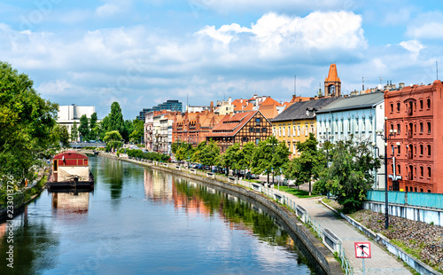 View of Bydgoszcz with the Brda river, Poland © Leonid Andronov