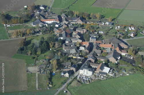 Dorf am Niederrhein, Luftbild von Berverath photo