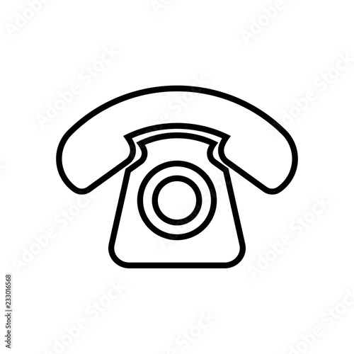 Old, retro phone icon