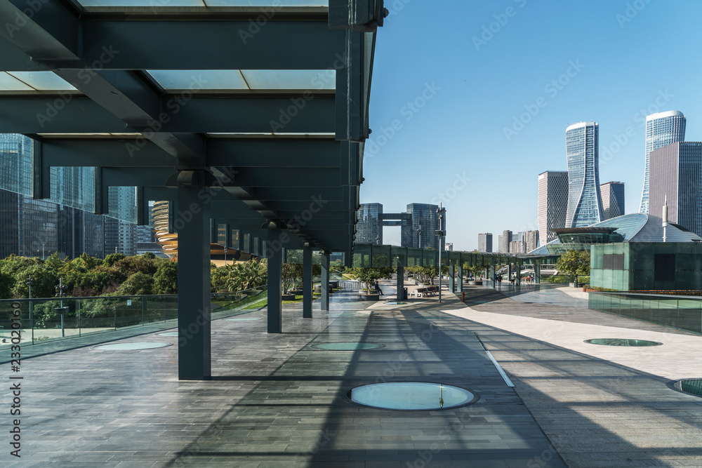 Modern urban architecture, Financial Center Plaza in Hangzhou, China