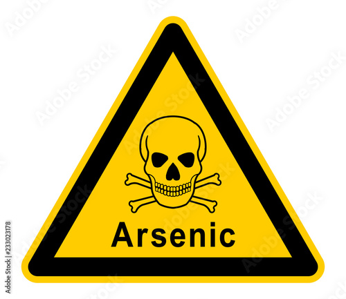 wso390 WarnSchildOrange - english - warning sign - Arsenic: skull and bones - xxl g6765