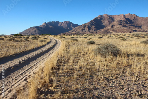 The Brandberg mountains in the Namib desert of Namibia.