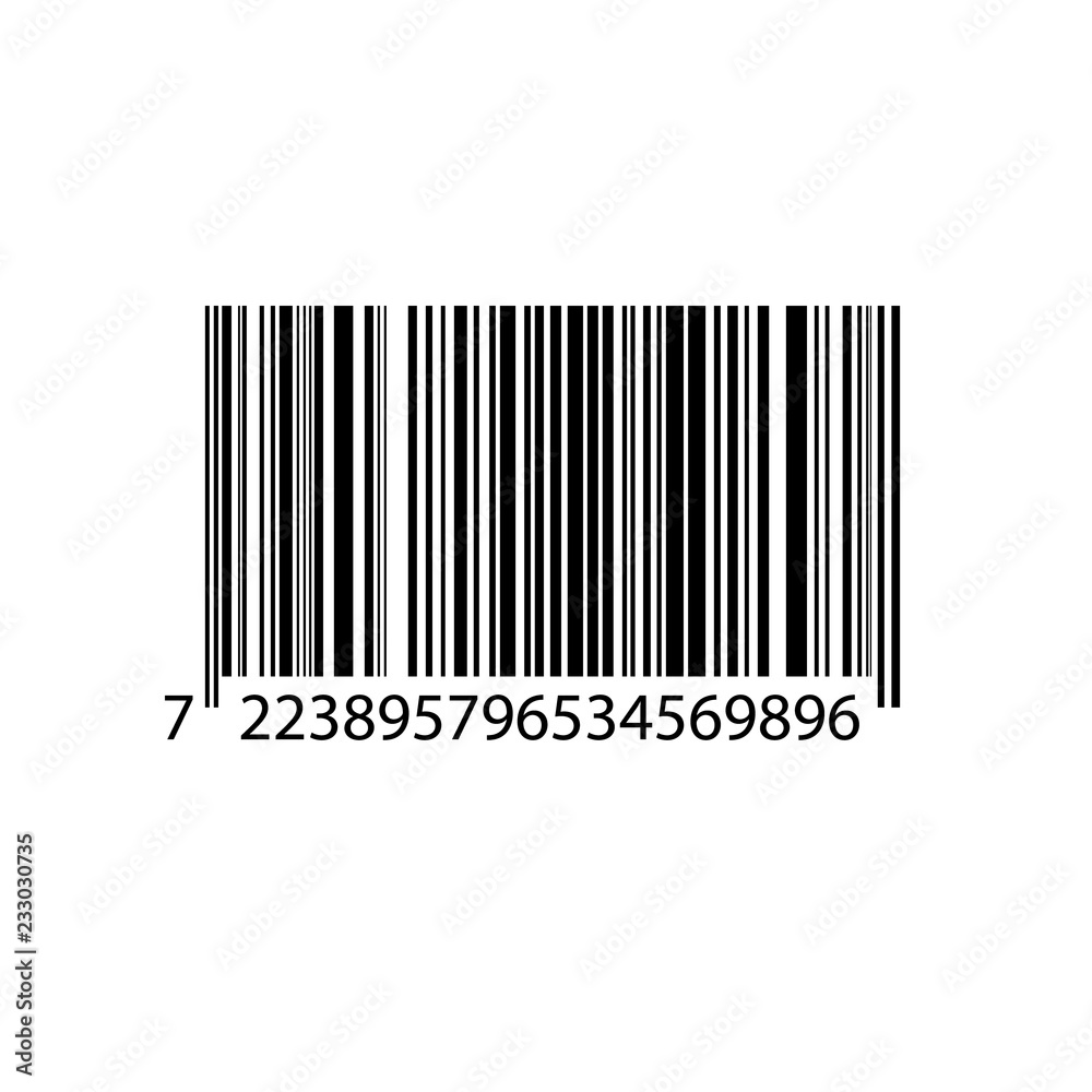 Realistic bar code icon. A modern simple flat barcode. Marketing, the concept of the Internet. Realistic bar code icon. A modern simple flat barcode. Marketing, the concept of the Internet.
