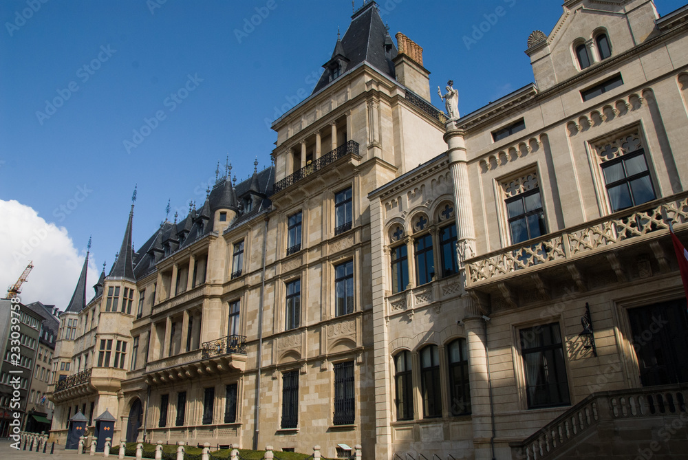 Obraz premium Großherzoglicher Palace, Luxemburg, Königspalast, King, symbol, emblem
