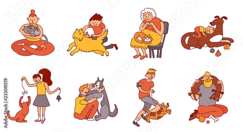 People And Pets Set