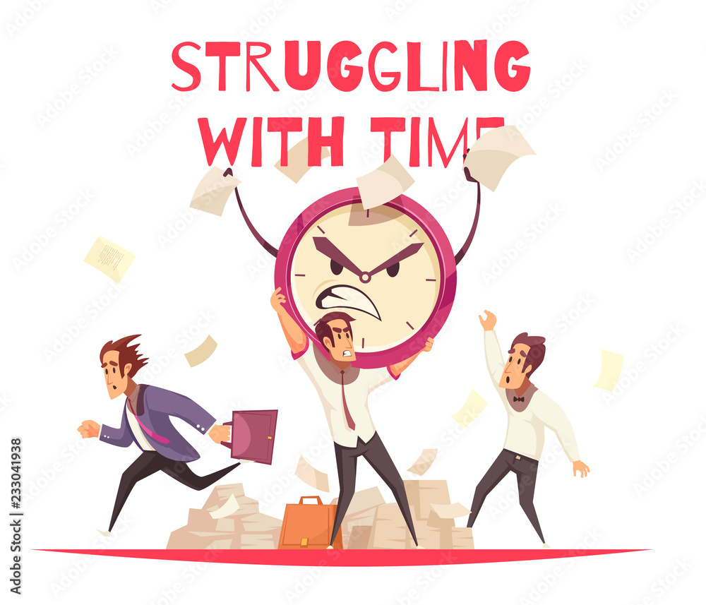 Struggling With Time Design Concept Struggling With Time Design Concept
