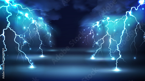 Thunderstorm Sky Flashes Composition