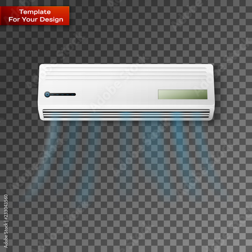 Air conditioner vector linear icon