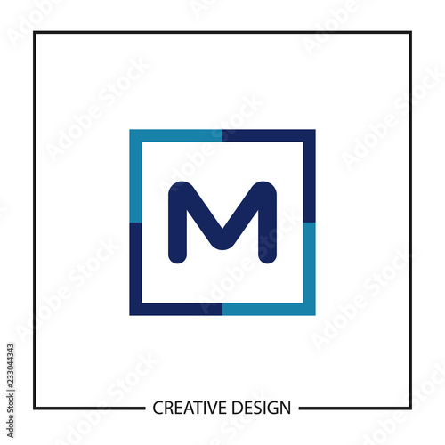 Initial Letter M logo template vector design