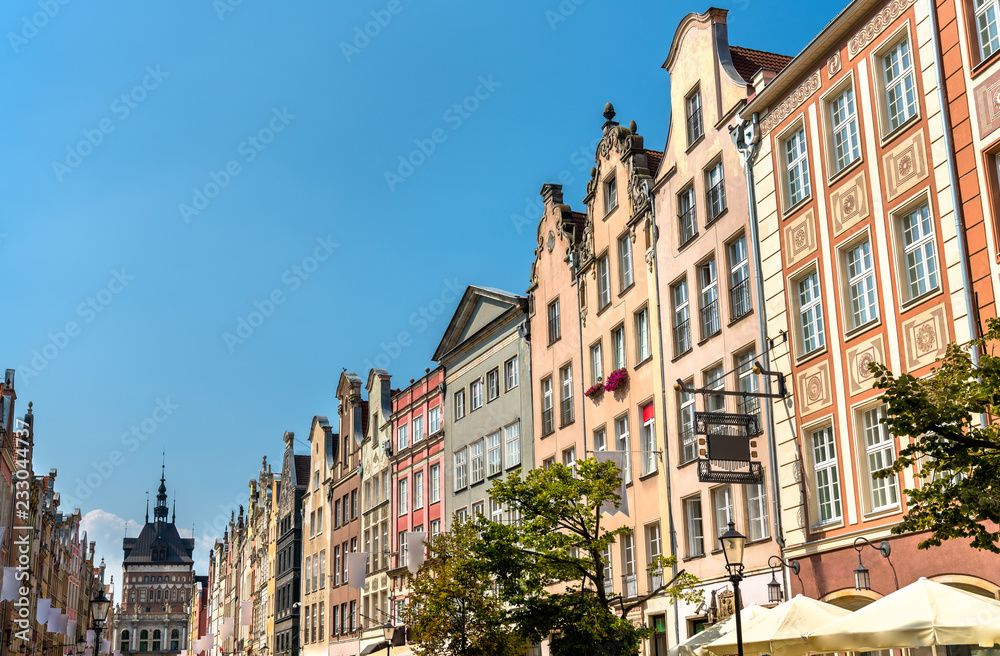 Obraz premium Buildings in the historic centre of Gdansk, Poland