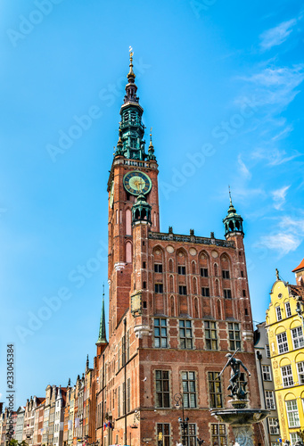 Historic town hall of Gdansk in Poland