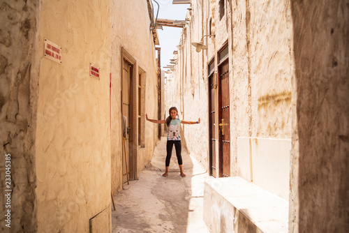 DOHA, QATAR -04.08.2018. Souq Waqif Al Wakra, Marketplace in Wakra. in Doha, Qatar, Middle East. photo
