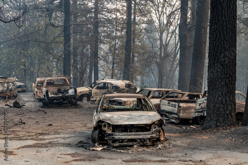 Destruction in Paradise, California Wildfire 