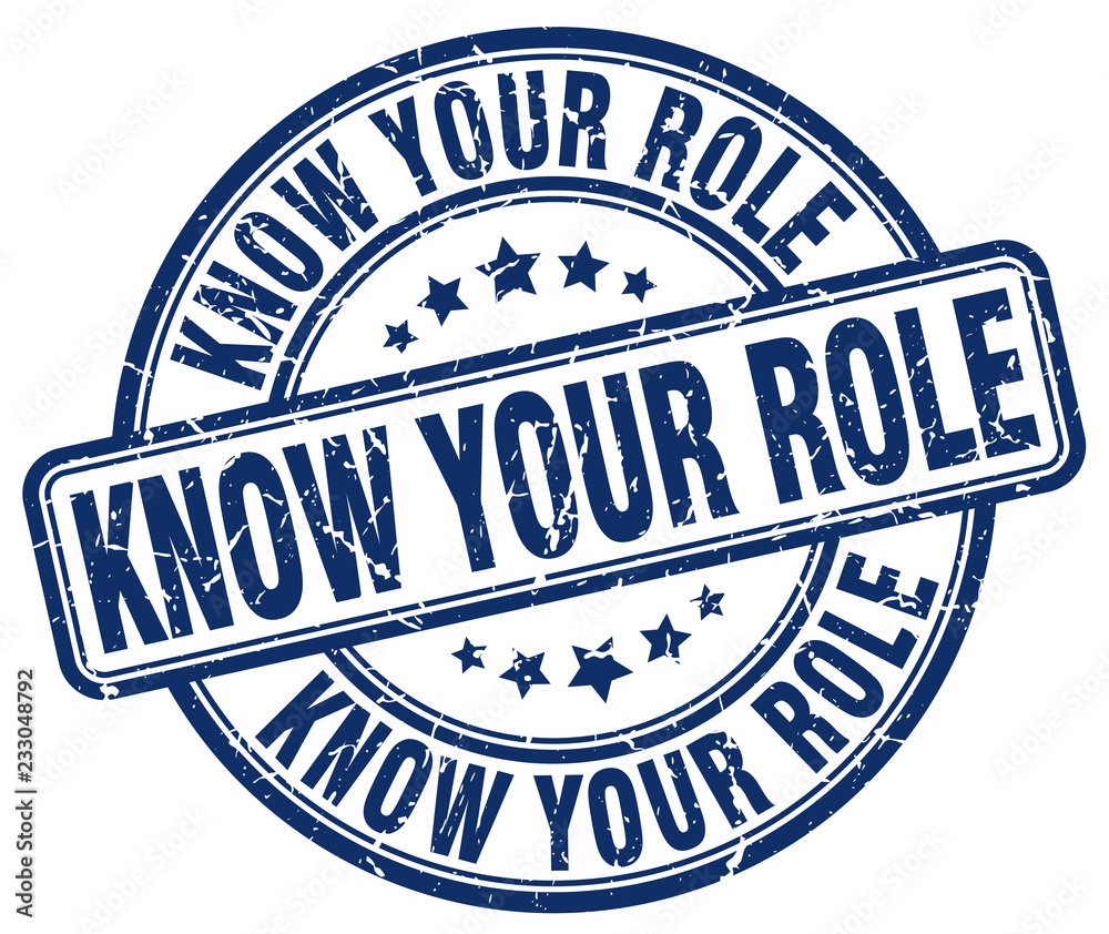 know your role blue grunge stamp know your role blue grunge stamp