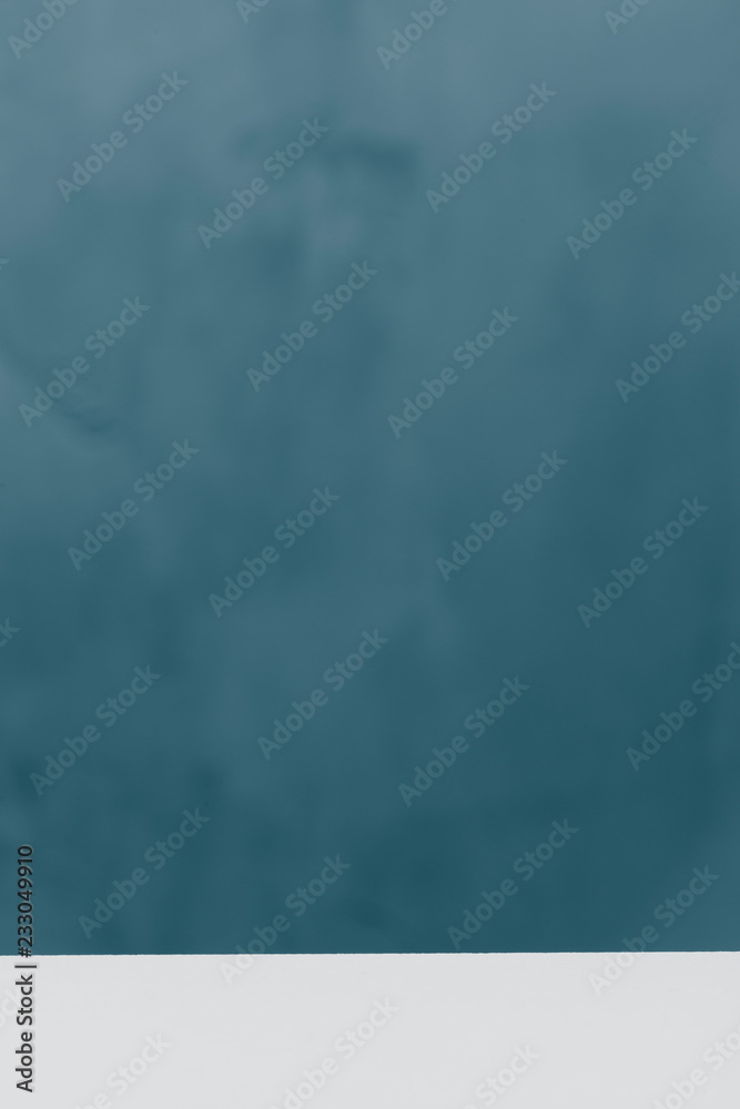 room concrete turquoise background. wall and floor interior background with space horizontal