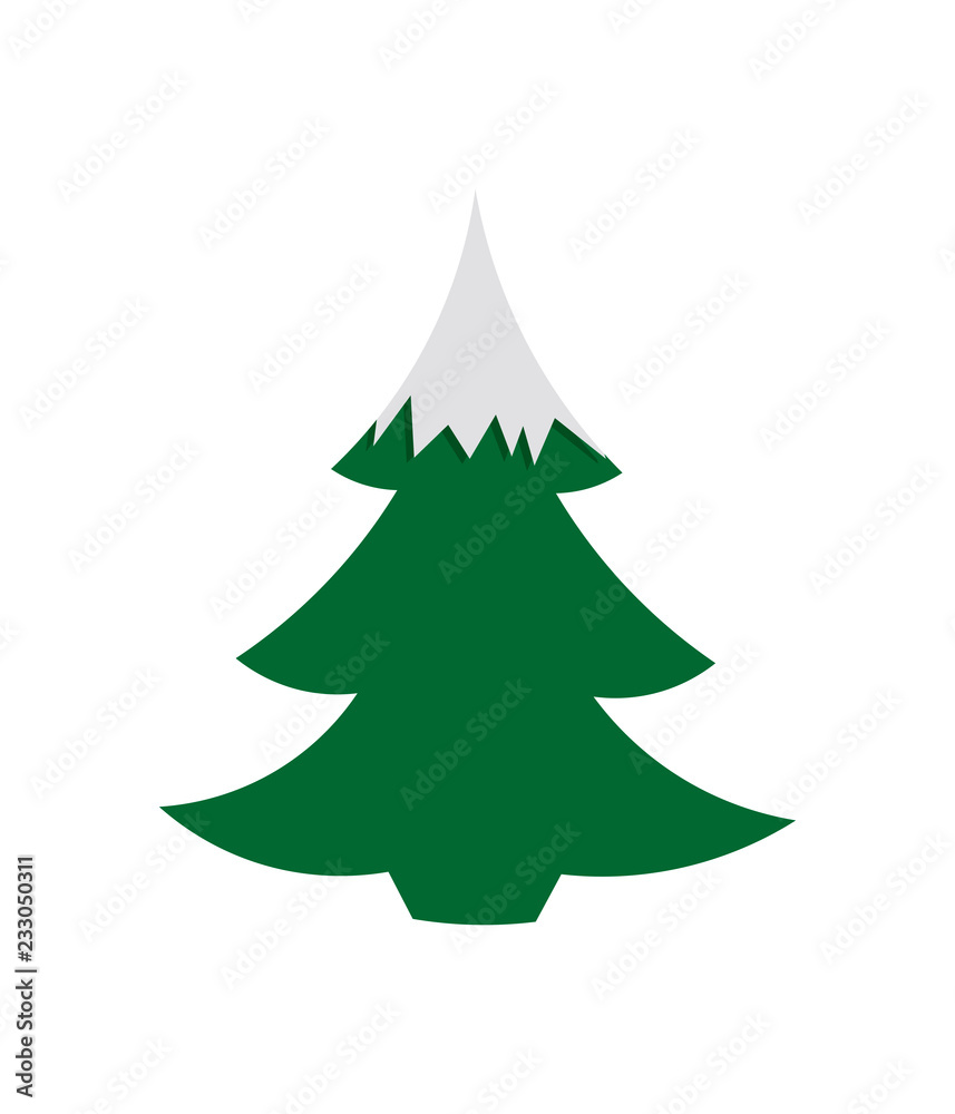 vector tree silhouette isolated On white background. Christmas tree icon. vector tree silhouette isolated On white background. Christmas tree icon.