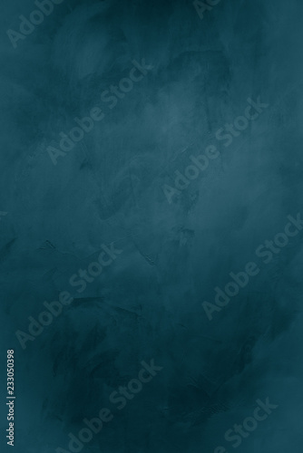 concrete turquoise blue background. Art Rough Stylized Banner With Space For Text