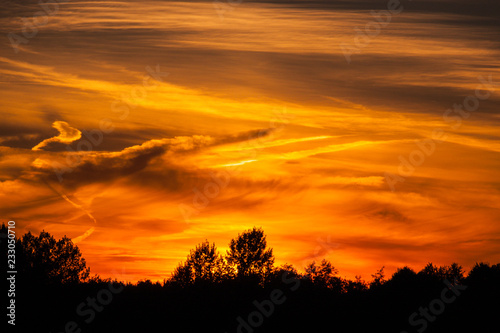 Sunset Den Ham Netherlands