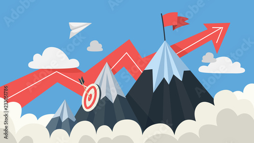 Mountaing as a metaphor of goal and success