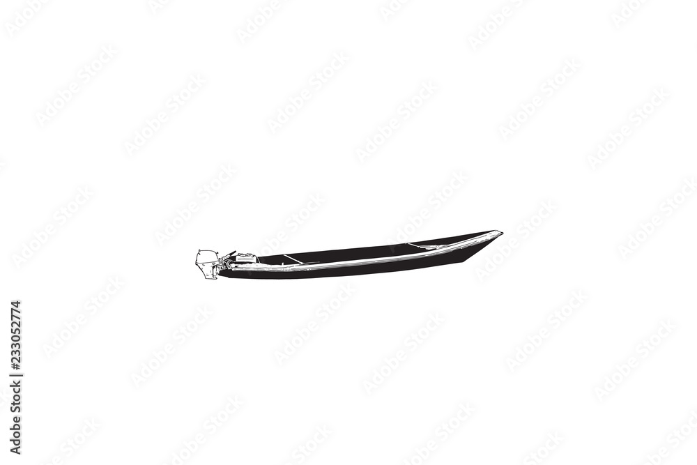 Image of small motor fishing boat. Horizontal. Image of small motor fishing boat. Horizontal.