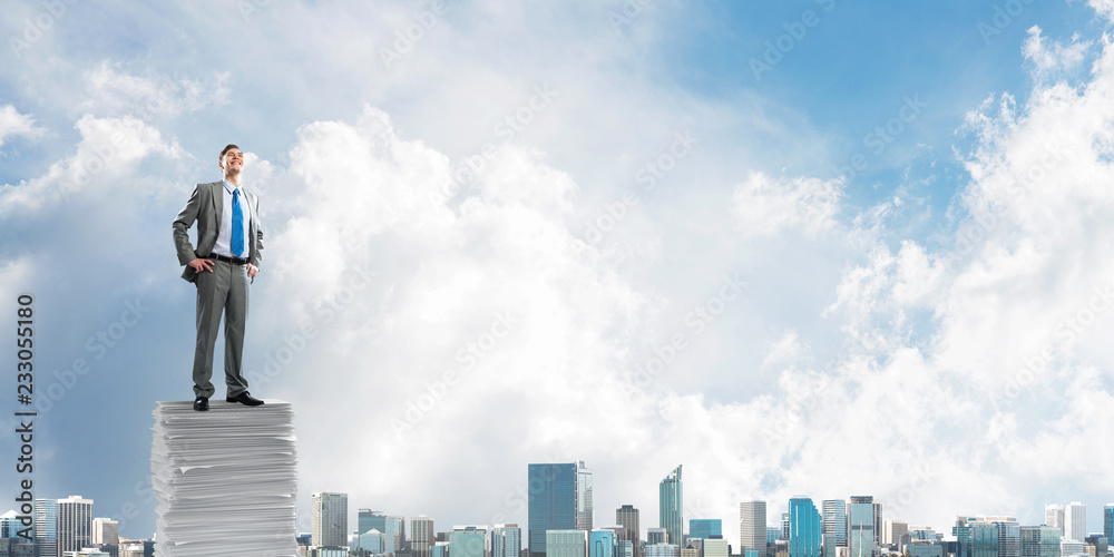 Successful confident businessman in suit. Successful confident businessman in suit.