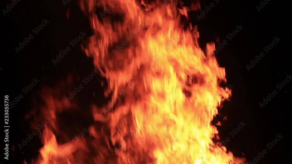 rapid and intermittent flame burning in the night rapid and intermittent flame burning in the night