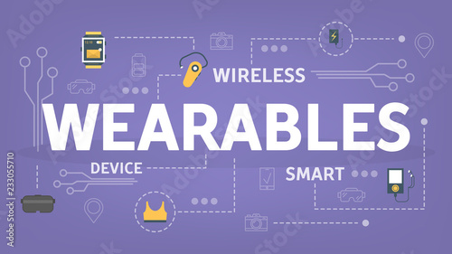 Wearables concept. Idea of a wireless technology