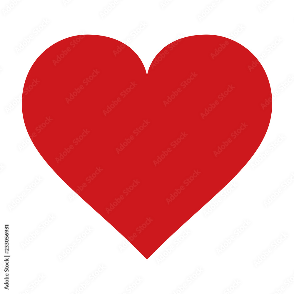 Red heart icon vector Stock Vector | Adobe Stock