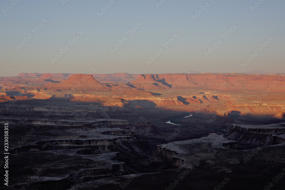 Canyon Lands National Park Sonnenaufgang Unwirklich