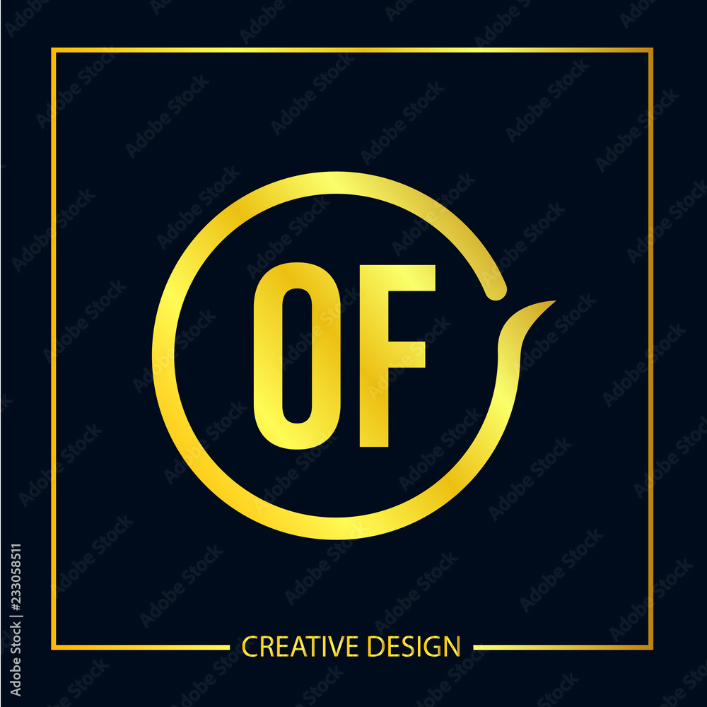 Initial Letter OF Logo template design Initial Letter OF Logo template design