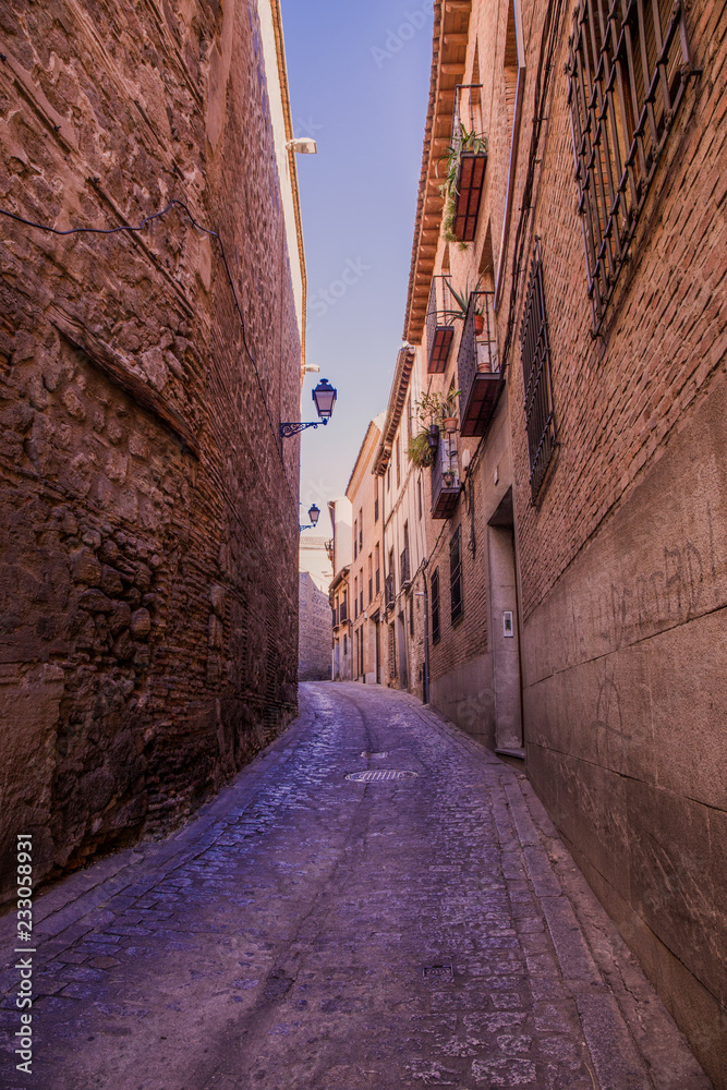 Calle antigua de  Toledo , España