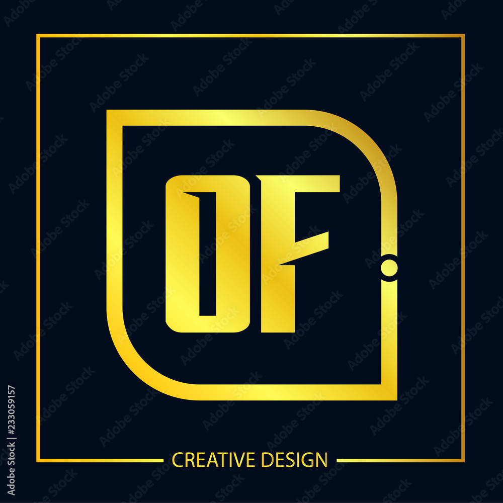 Initial Letter OF Logo template design Initial Letter OF Logo template design