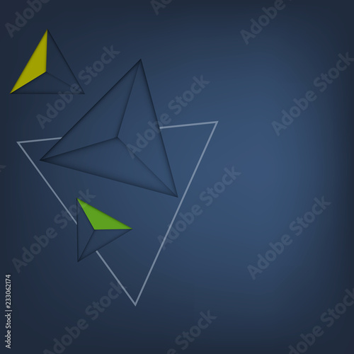 Abstract background with triangle shapes design