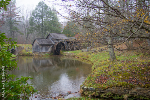grounds around mabry mill in late autumn