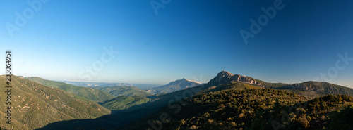 Sardegna  panorama delle montagne tra Orgosolo e Oliena