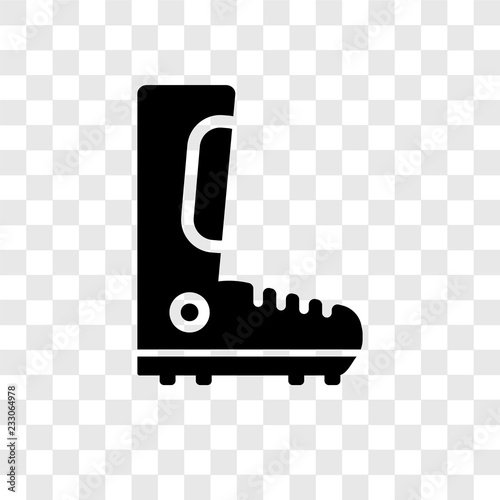 Gaiters vector icon isolated on transparent background, Gaiters transparency logo design